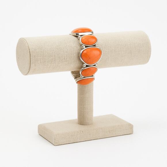 None and/or Unknown Jewelry - NWOT Orange Stone Bracelet
